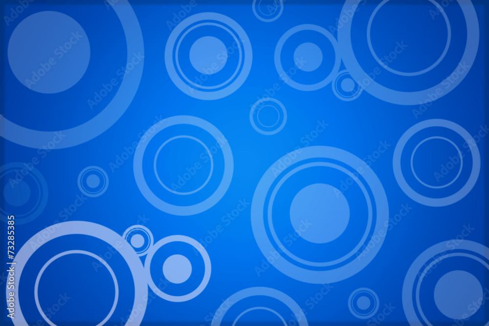 Blue circle retro background