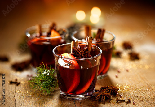 Tableau sur toile Christmas mulled wine
