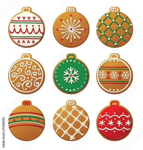 Christmas Cookies Set Ornaments 01