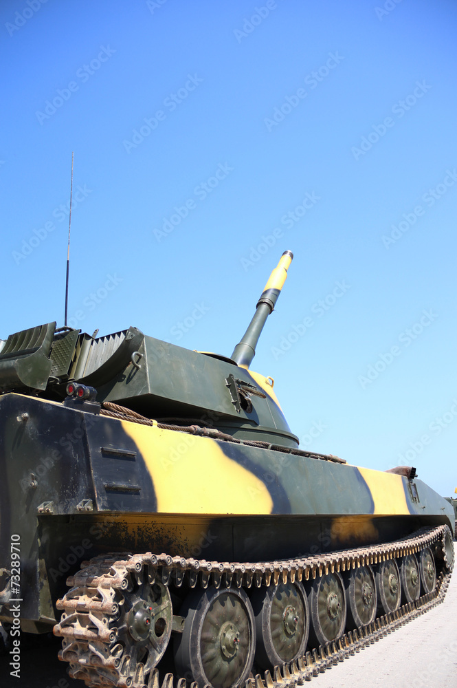 Fototapeta premium unit self-propelled guns in position