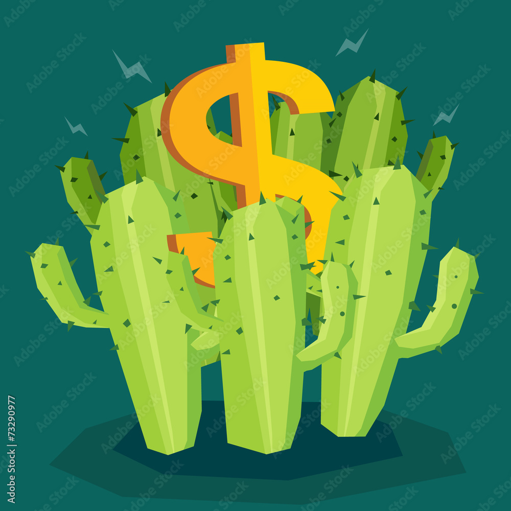 Obraz premium Money Cactus