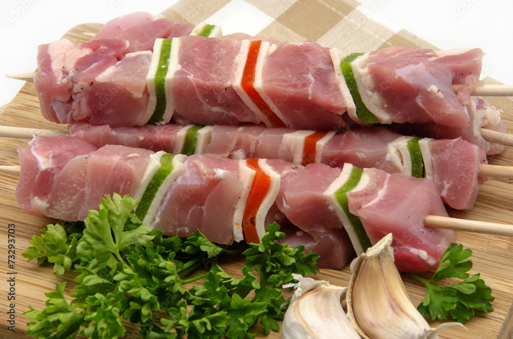 Brochetas de carne Brochetas de carne