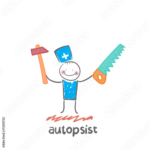 autopsist with a saw and mrlotkom