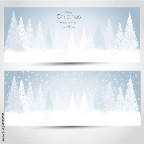 Christmas Cards Snow Landscape