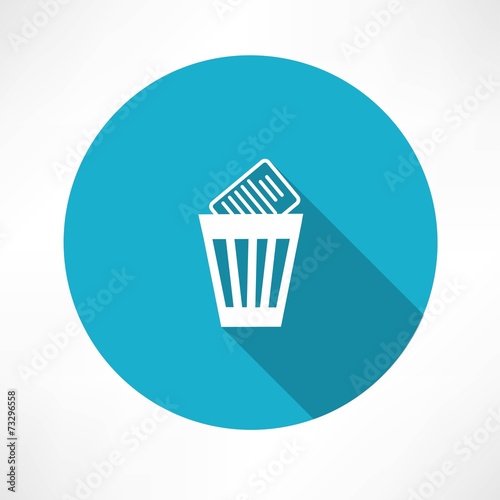 basket  with documents icon