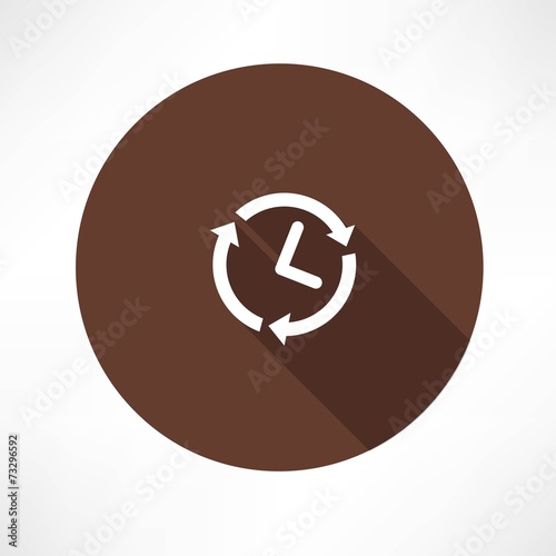 24 hours a day concept icon