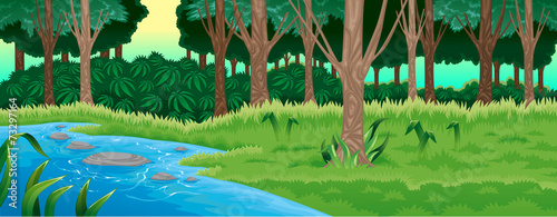 Green forest.