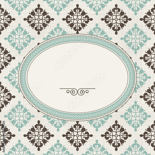 vintage frame on victorian ...