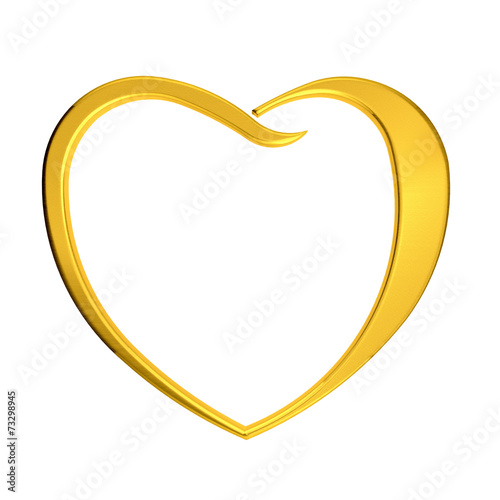 Golden heart logo