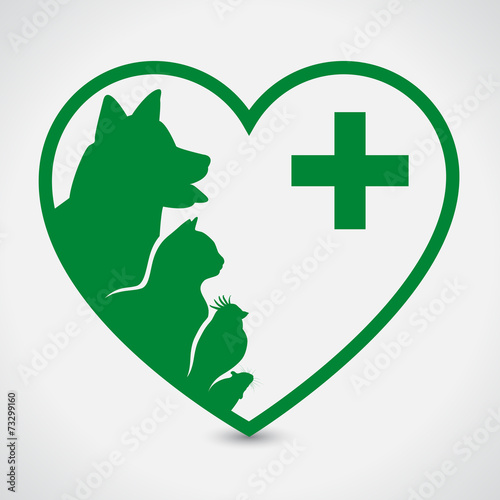 Veterinary Sign. Heart