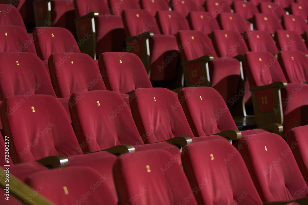 Naklejka premium Theatre chairs