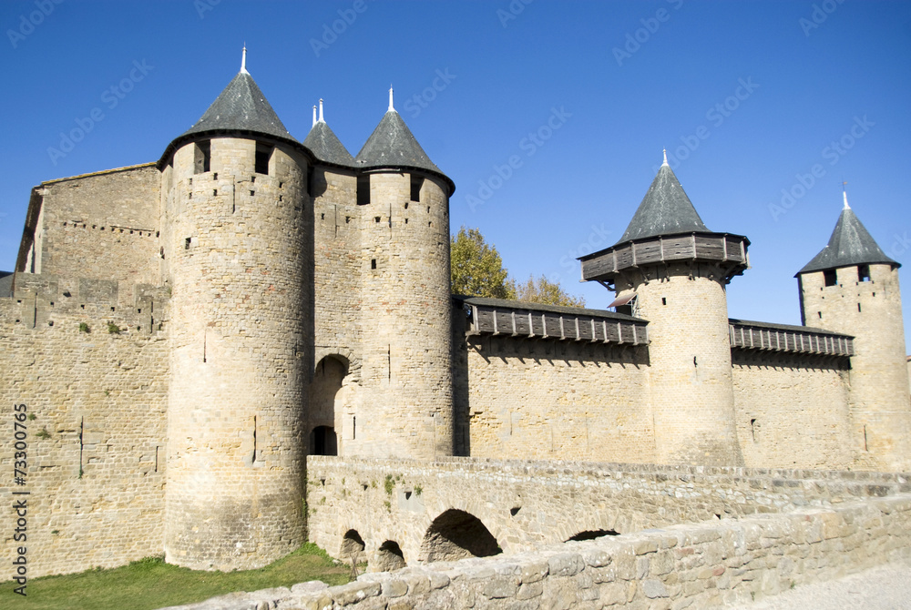 France. The Fortified city of Carcassonne