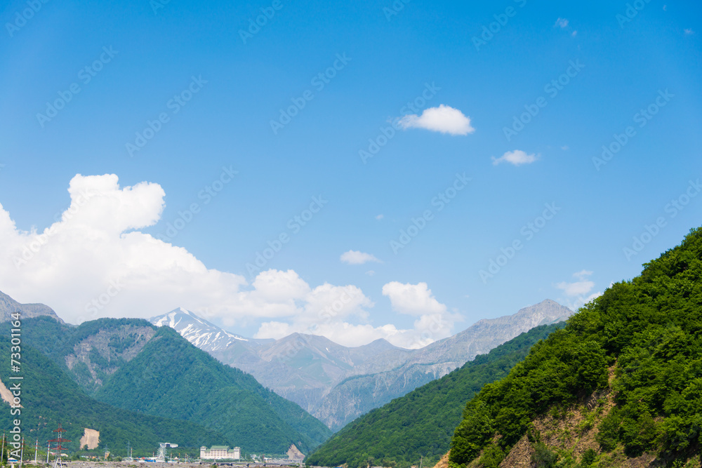 Mountains in Gabala region  - Azerbaijan