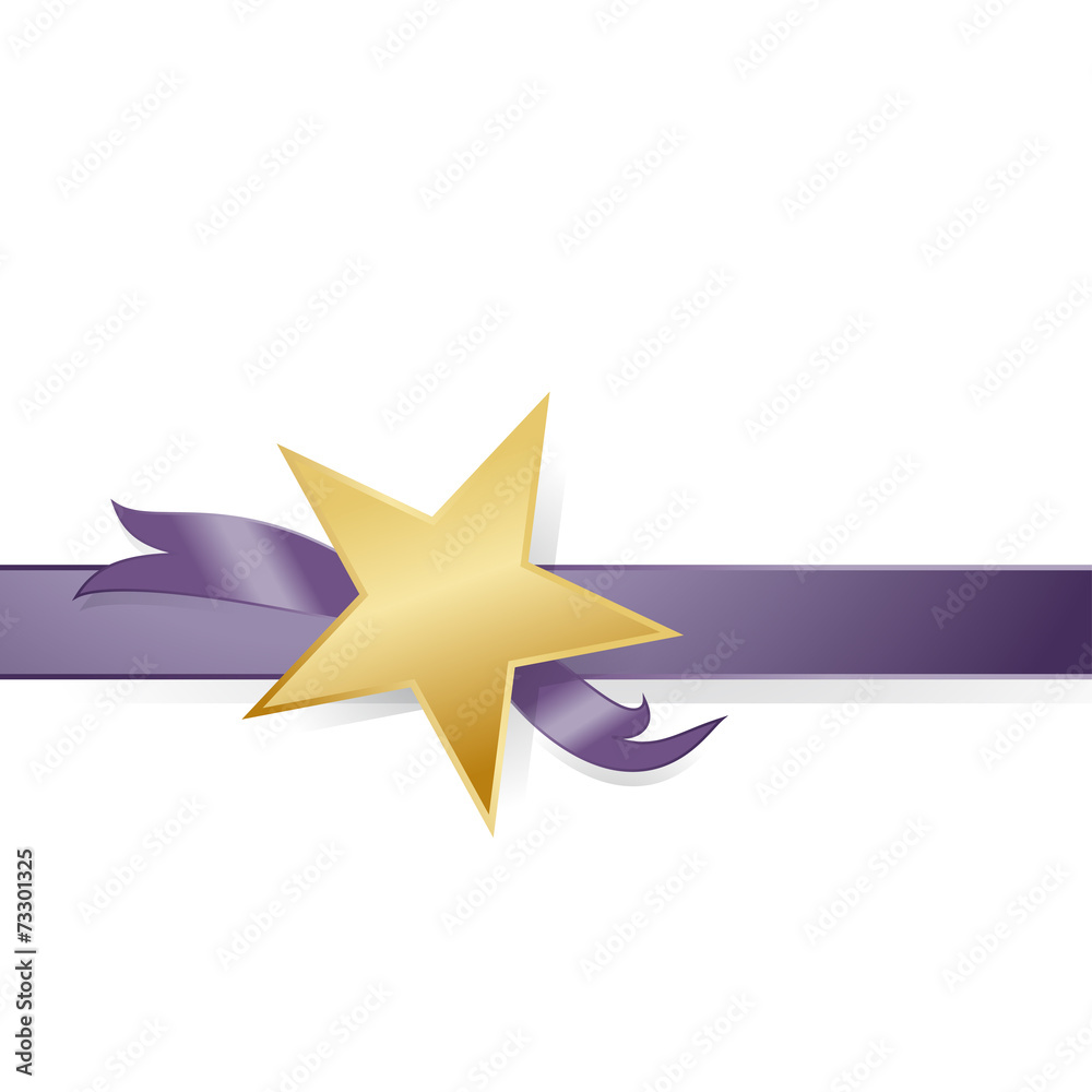 Purple single ribbon Purple single ribbon