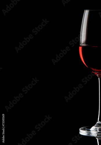 Red wine in a glass