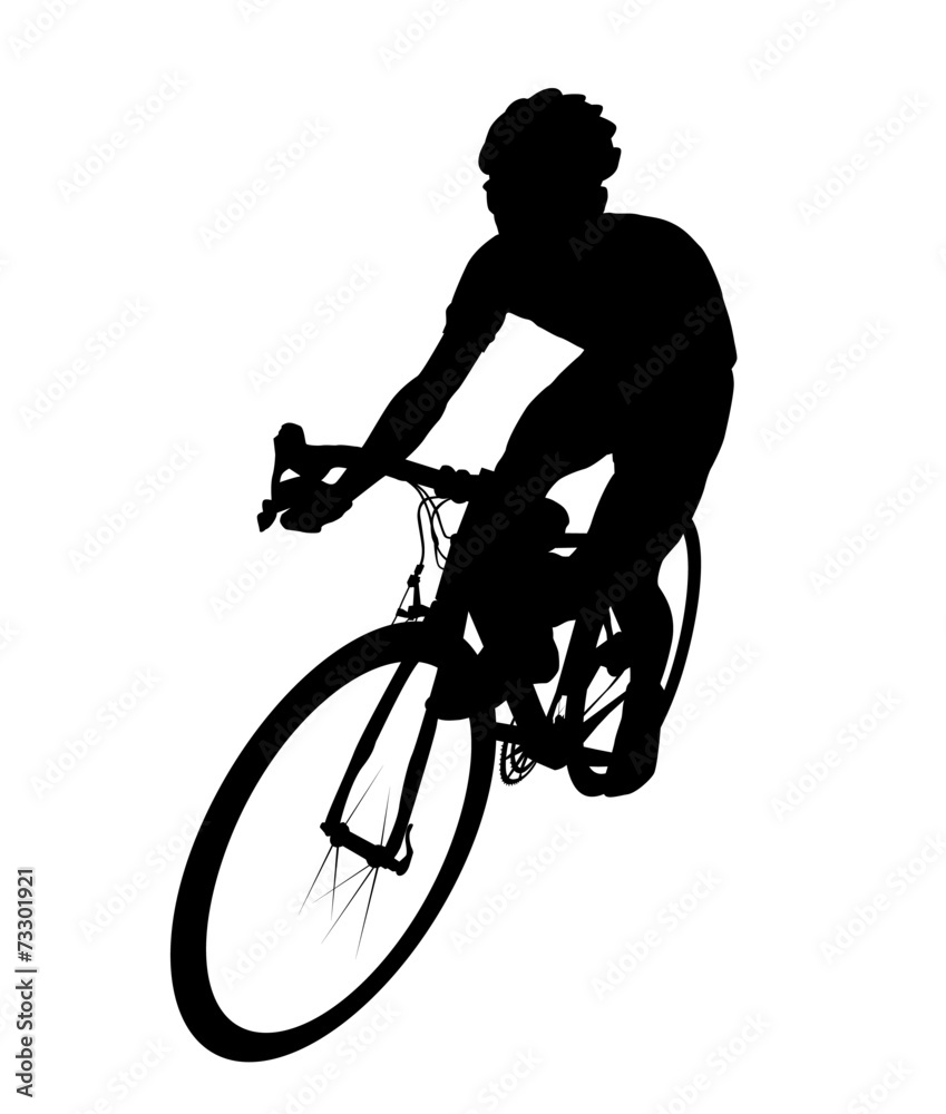 Obraz premium 自転車シルエット