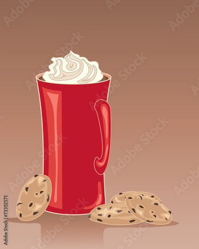 hot chocolate with whipped cream