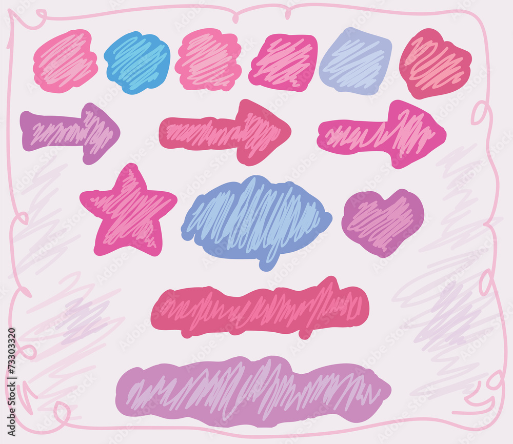 Set of buttons for design Set of buttons for design