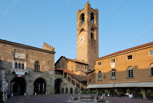 Piazza Vecchia, Bergamo Alta, Italia