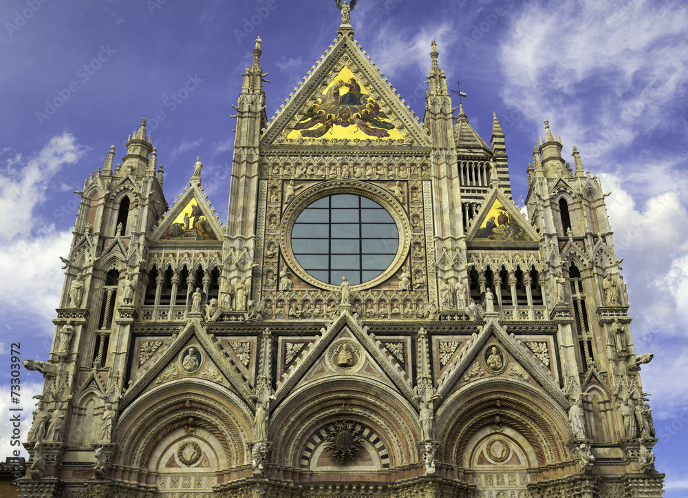 Fototapeta premium Siena, Tuscany, The Duomo. Color image