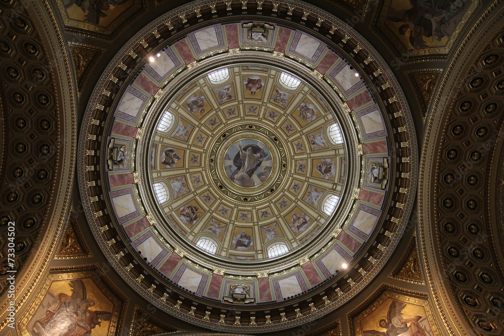 the dome of Saint Stephen's Basilica