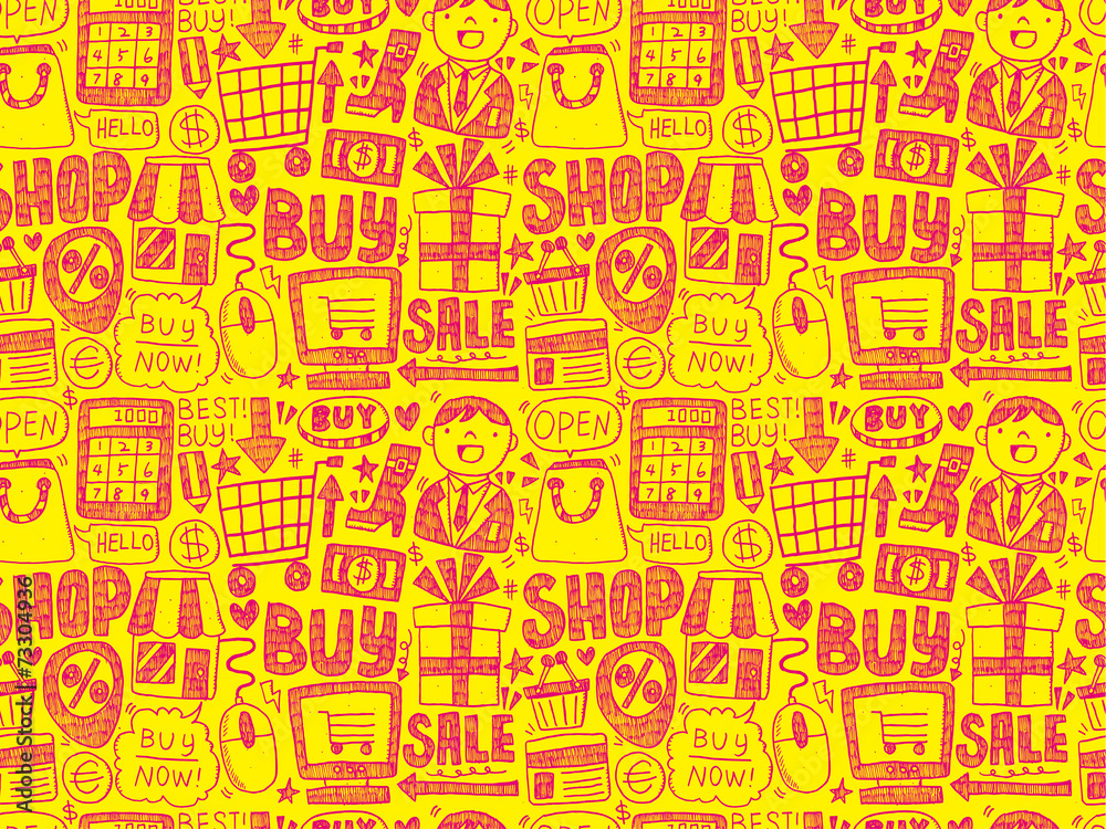 doodle business pattern