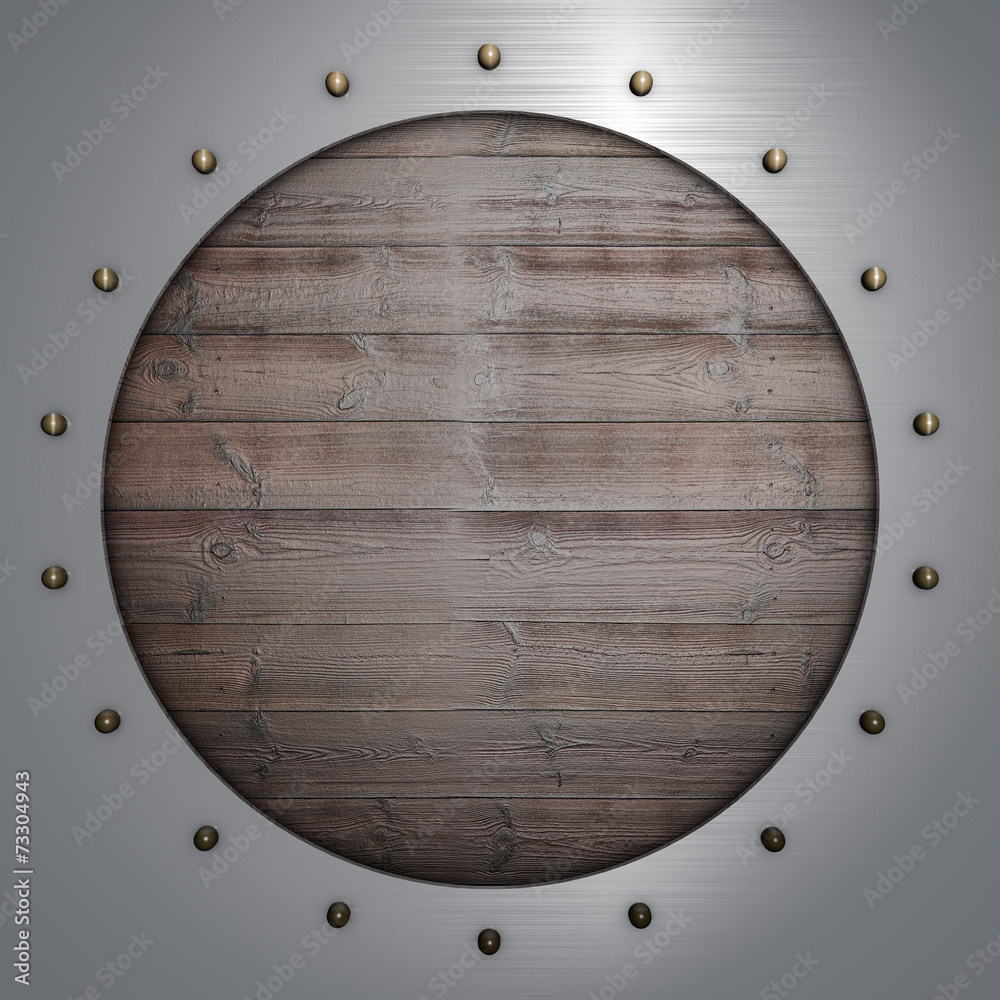 Fototapeta premium wood and metal background