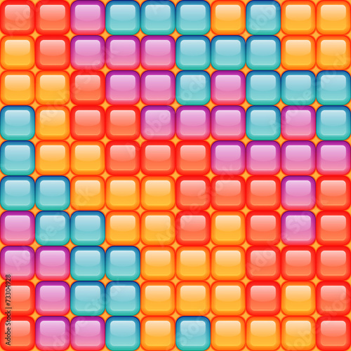 Seamless mosaic pattern in different colors