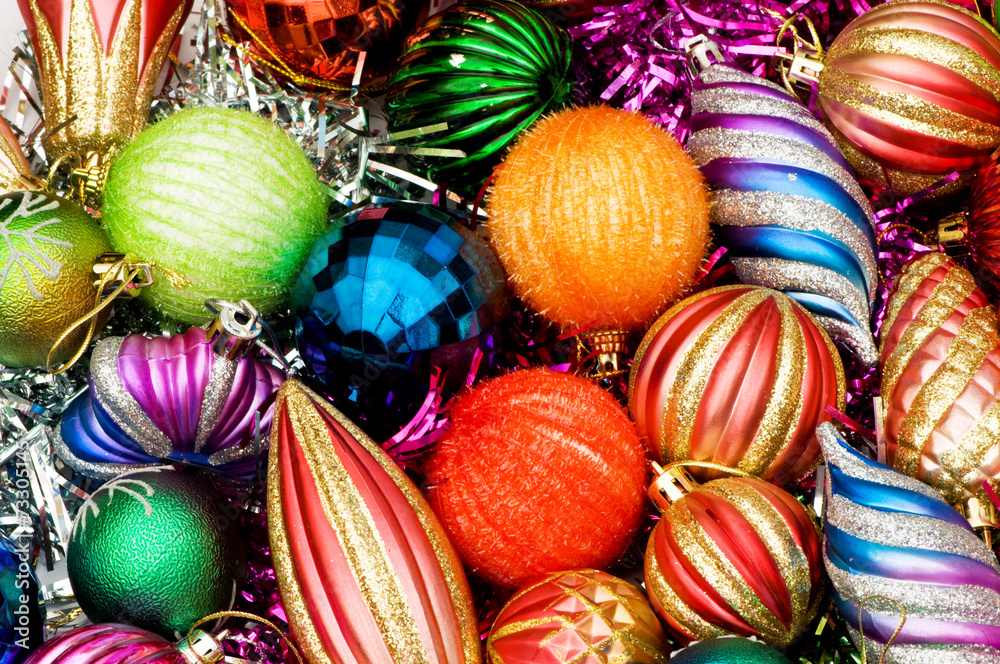 Christmas decorations in festive holiday concept Christmas decorations in festive holiday concept
