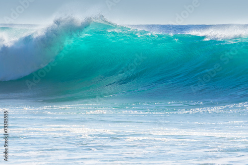 Leinwand Poster Wellen an der Küste von Madeira zu brechen