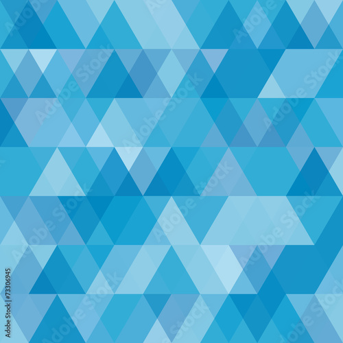 An abstract blue triangular pattern background