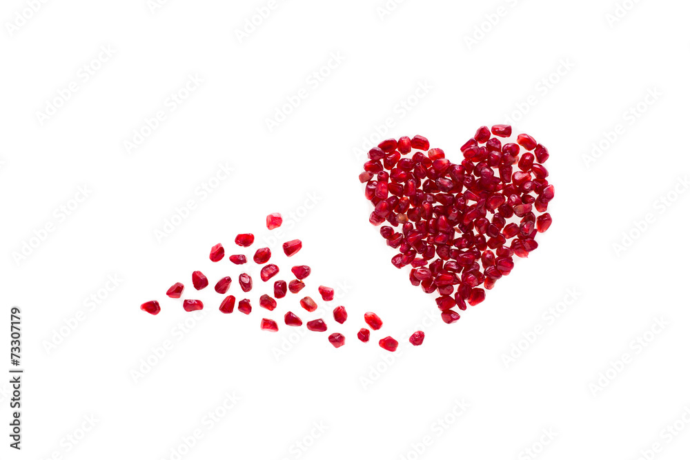 Pomegranate seeds promote a happy, healthy heart Pomegranate seeds promote a happy, healthy heart