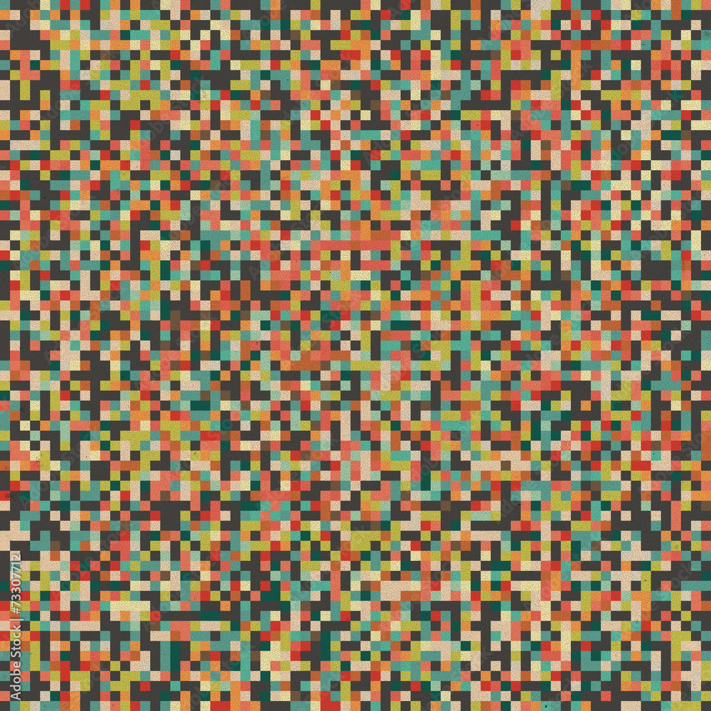 A pixel art vector background with a grunge texture overlay A pixel art vector background with a grunge texture overlay