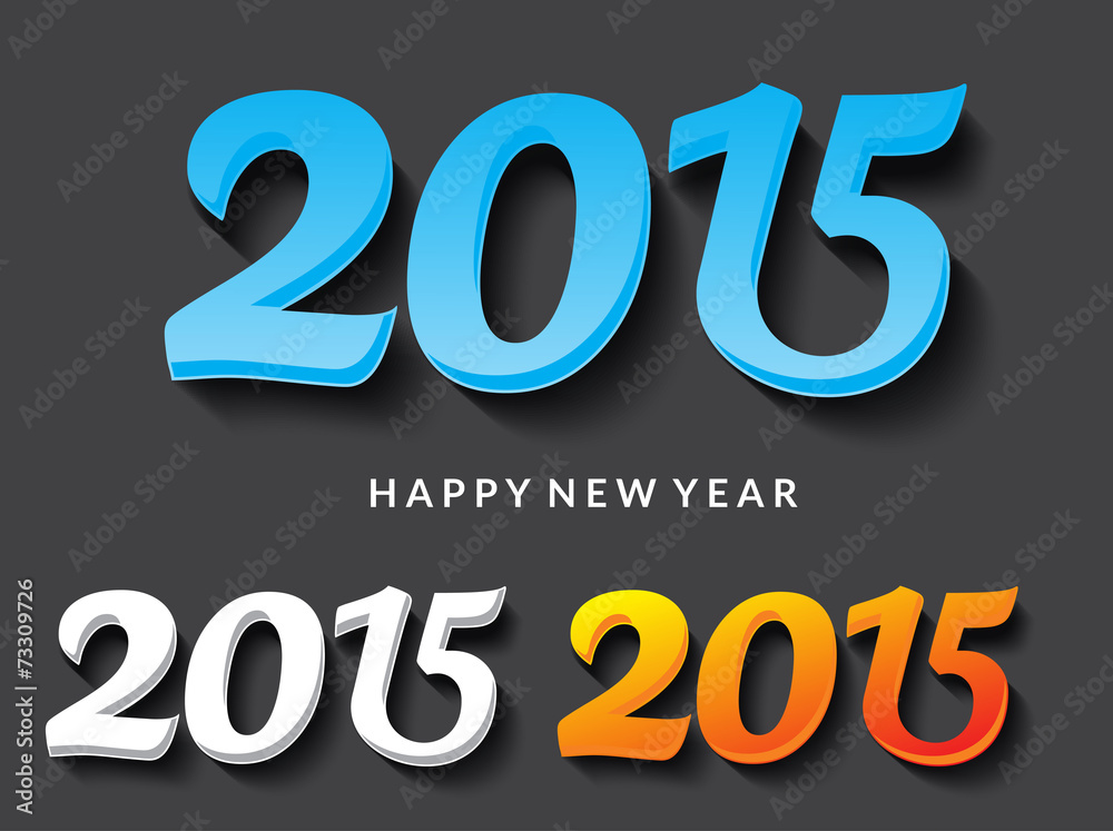 happy new year 2015 text vector illustration happy new year 2015 text vector illustration
