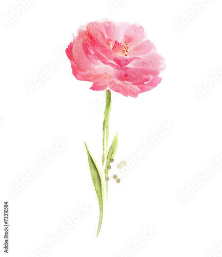 Naklejka na ścianę Różowy kwiat