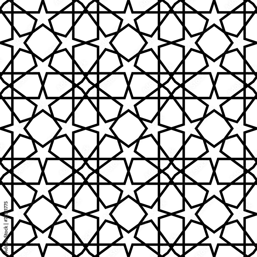 Black and white geometric seamless pattern background.. Black and white geometric seamless pattern background..