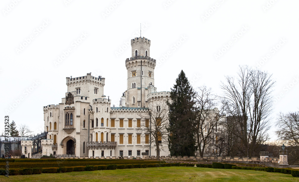 Castle Hluboka nad Vltavou. Czech Republic