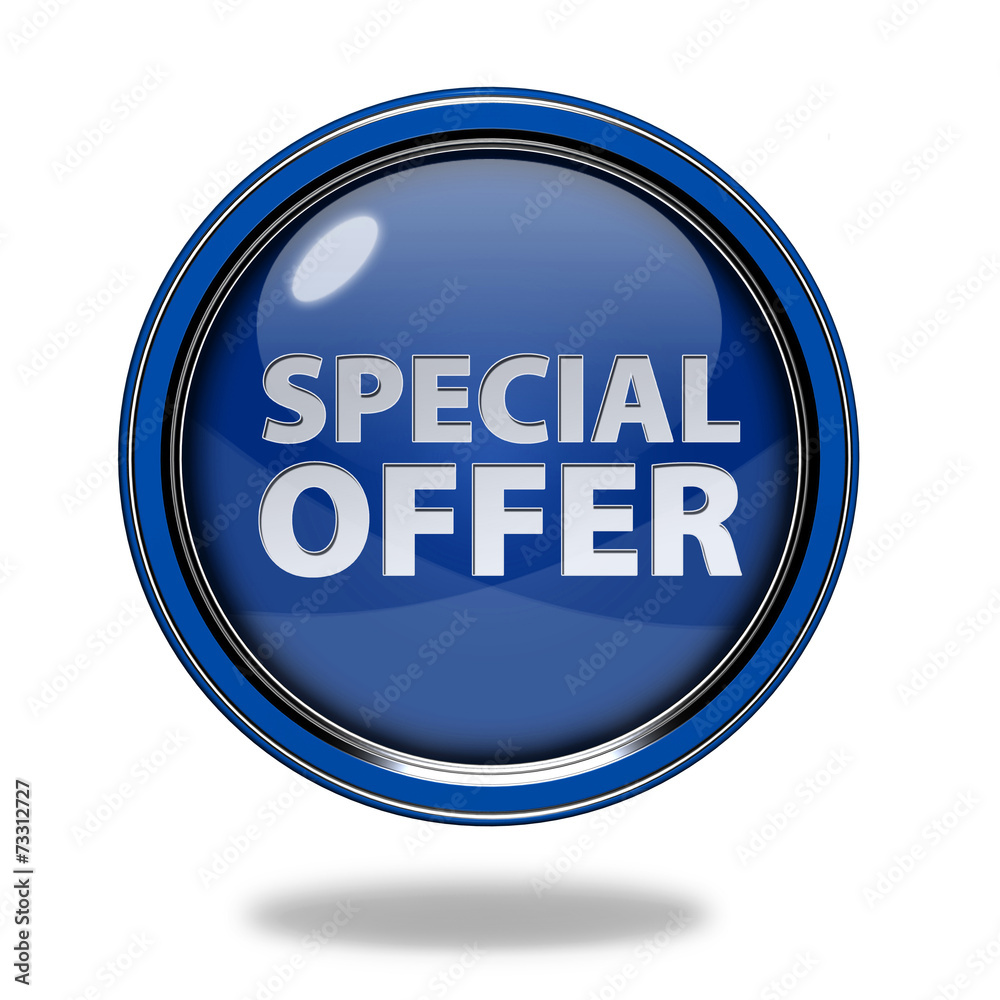 Special offer circular icon on white background Special offer circular icon on white background
