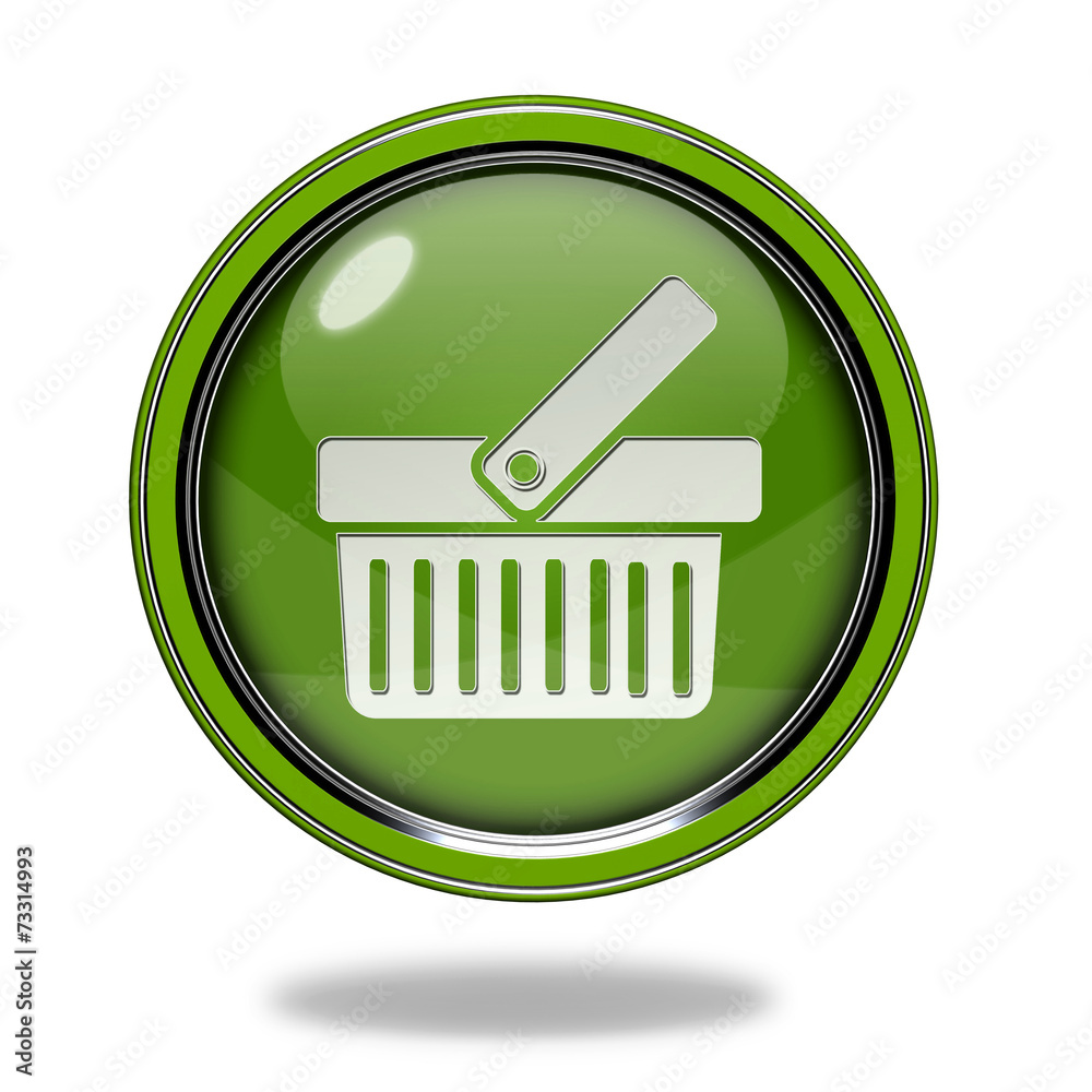 shopping cart circular icon on white background shopping cart circular icon on white background
