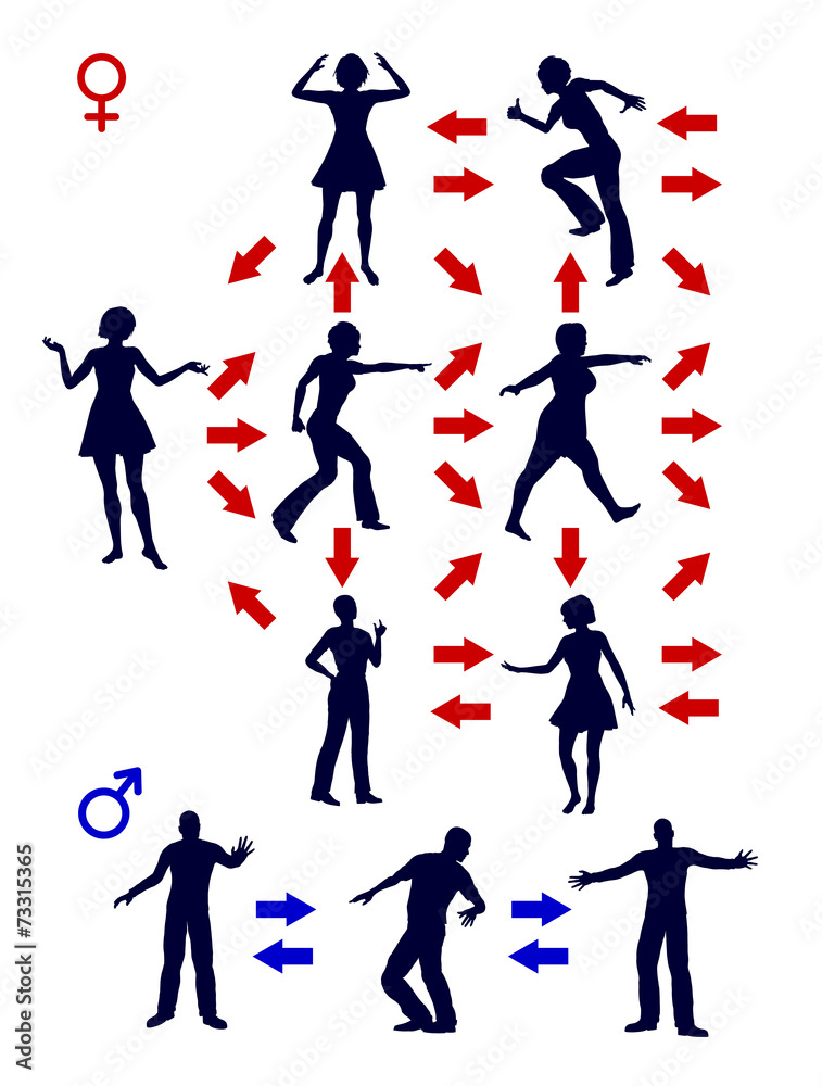 Fototapeta premium Differences in Communication Pattern