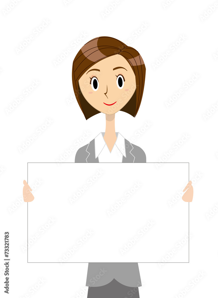 ビジネスウーマン　ボード