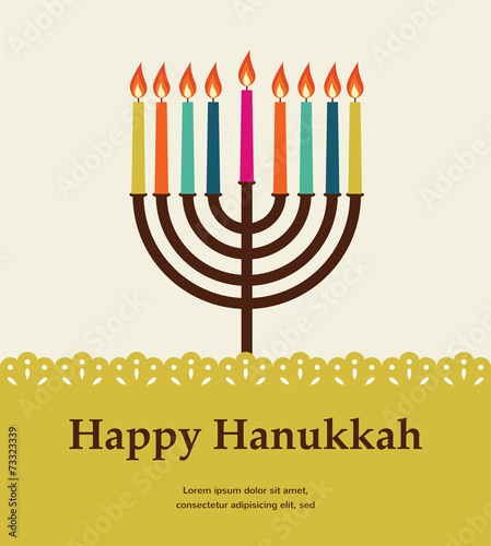 happy hanukkah, jewish holiday.
