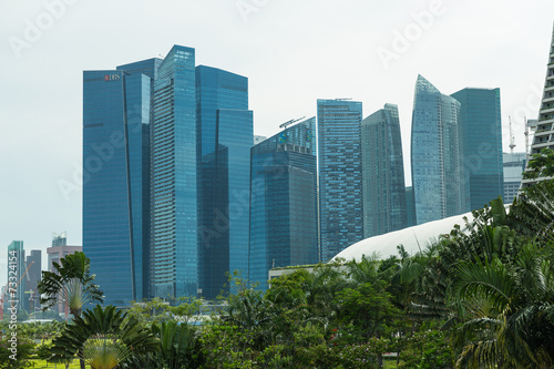 Buildings in Singapore skyline © Andrei Starostin