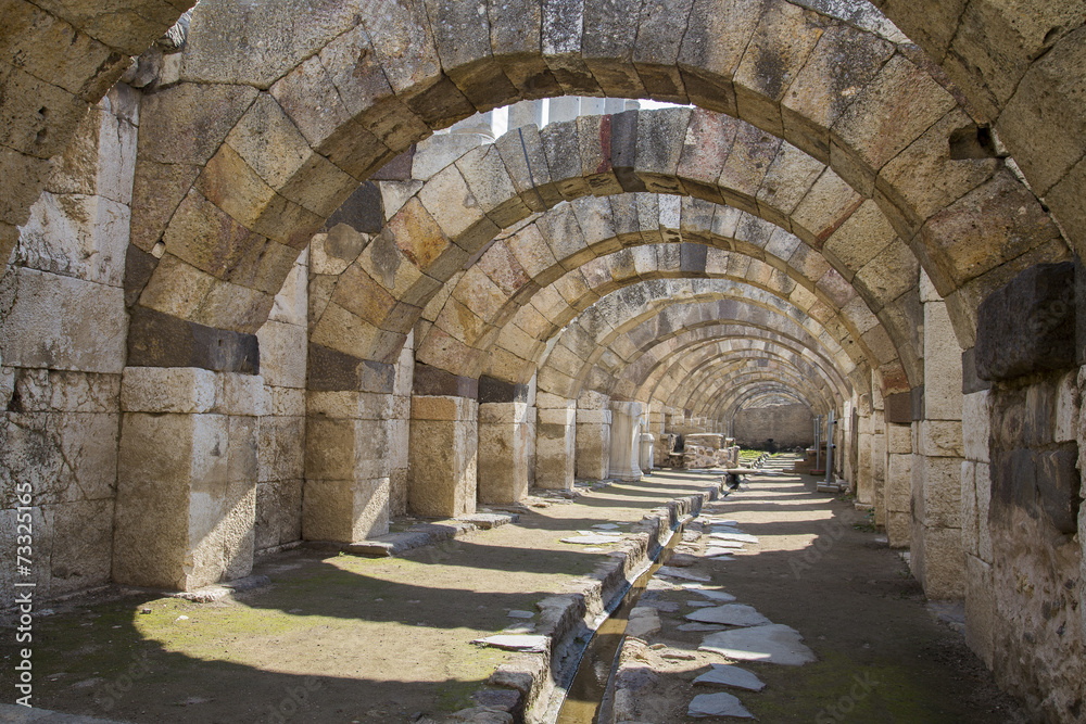 Agora of Smyrna from 4th century BC Izmir Turkey 2014 Stock Photo | Adobe  Stock