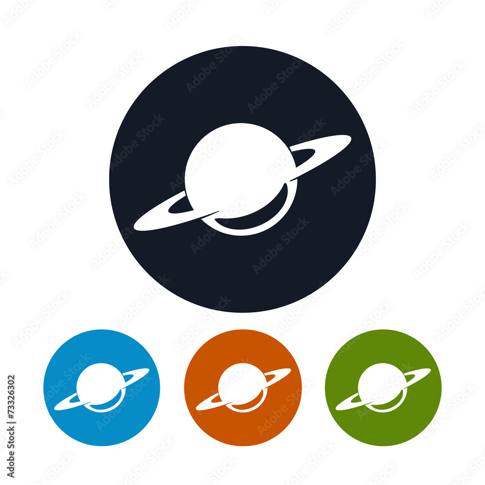 Planet icon, saturn icon, vector illustration Planet icon, saturn icon, vector illustration