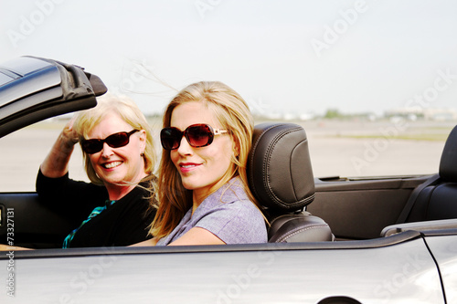 Two women in convertible © Trish23