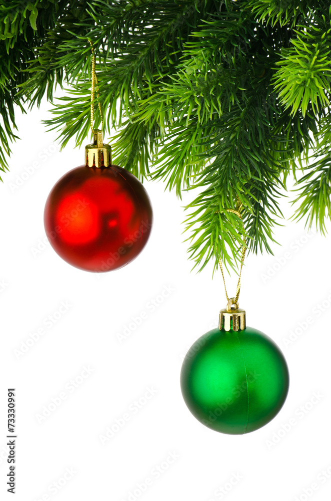 Christmas decoration isolated on the white Christmas decoration isolated on the white