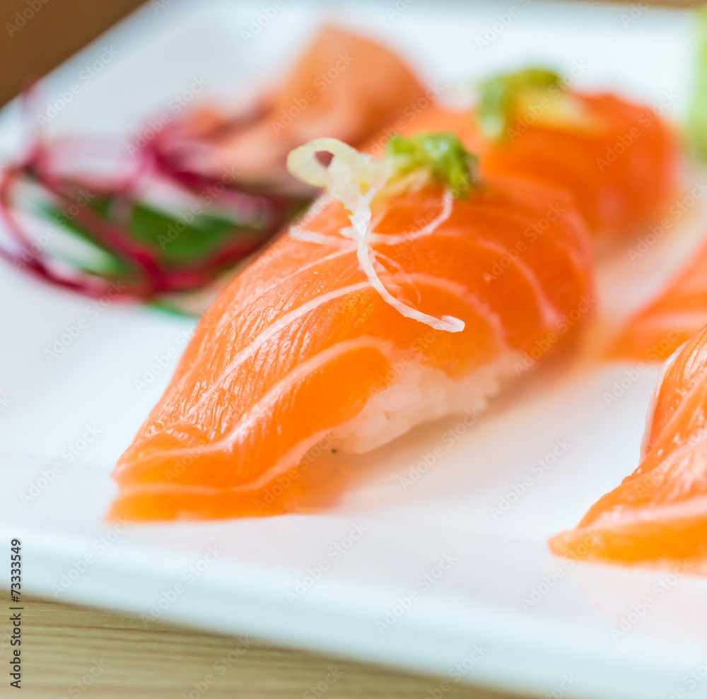 Salmon sushi