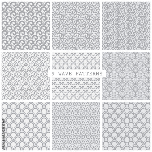 gray wave traditional patterns