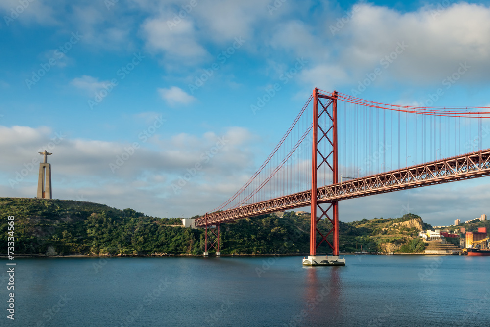 Lisbon 25 de Abril Suspension Bridge, Portugal Lisbon 25 de Abril Suspension Bridge, Portugal